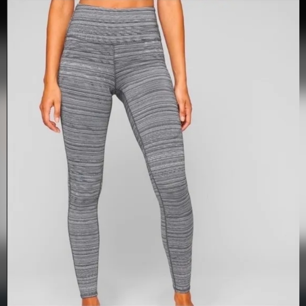 Athleta High Rise Jacquard Chaturanga Textured Leggings, Size M